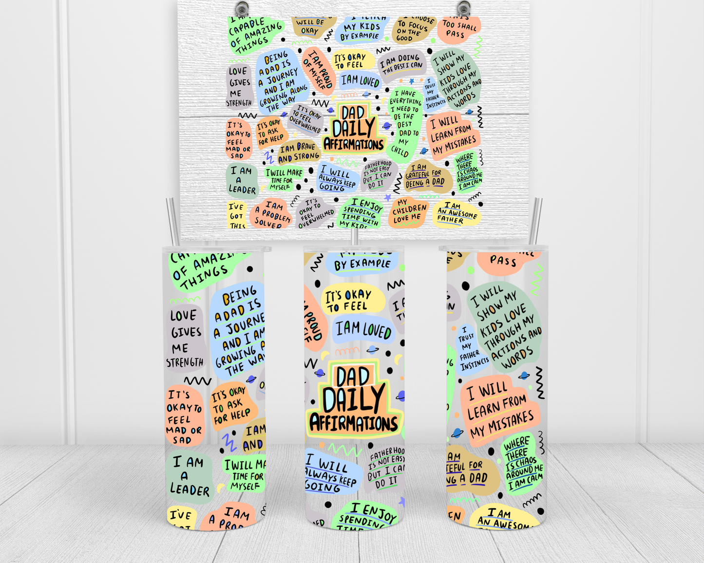 Dad Daily Affirmations Tumbler