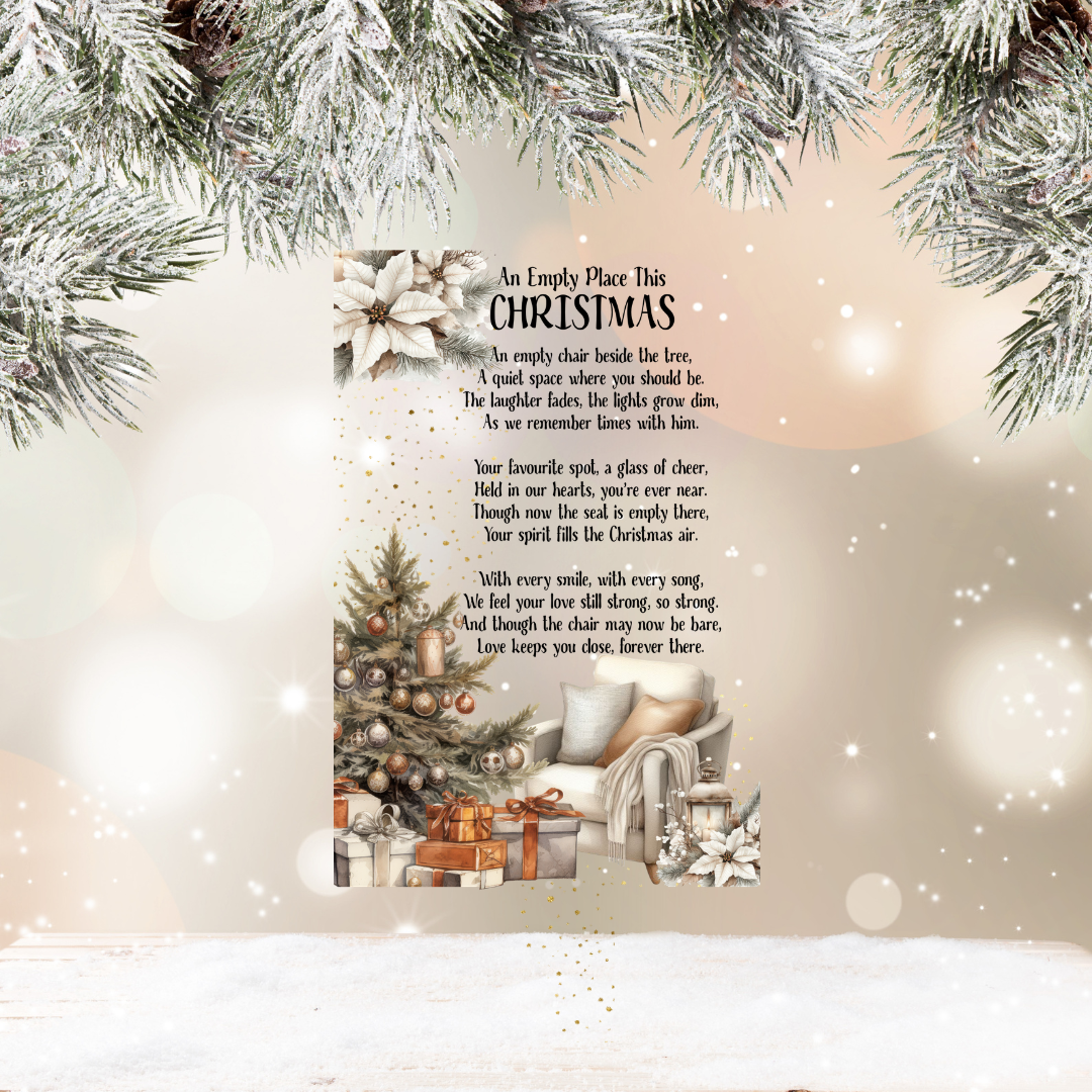 An Empty Place This Christmas Grave Marker