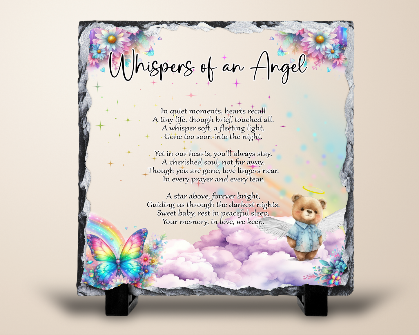 Whispers of an Angel – Memorial Baby Slate