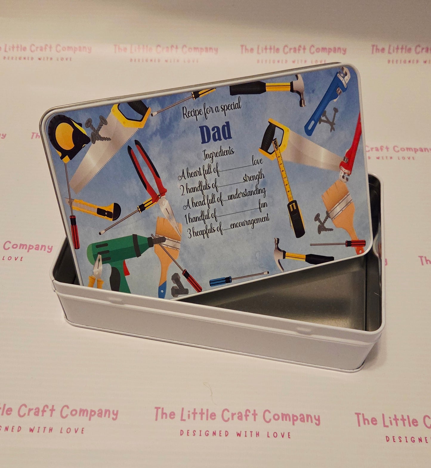 Dad Keepsake Tin – Recipe for a Special Dad