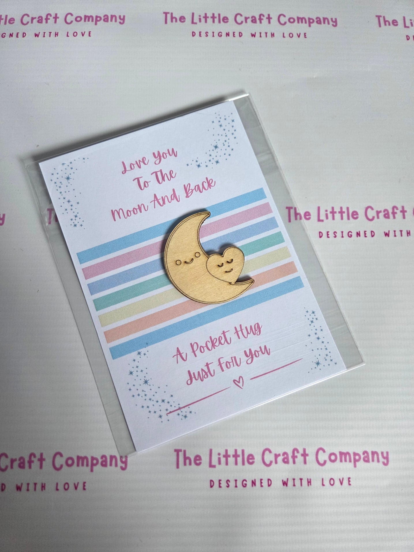 Love You To The Moon & Back Pocket Hug Gift