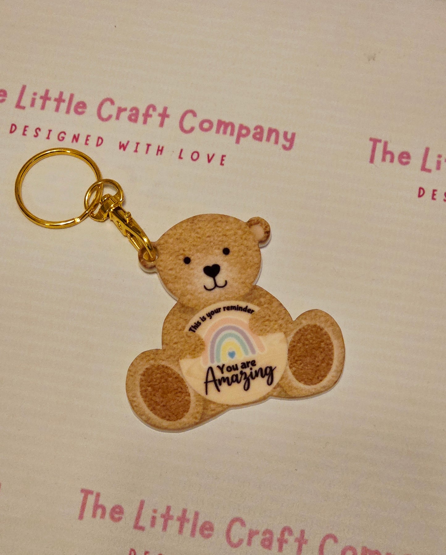 You Are Amazing Teddy Keyring