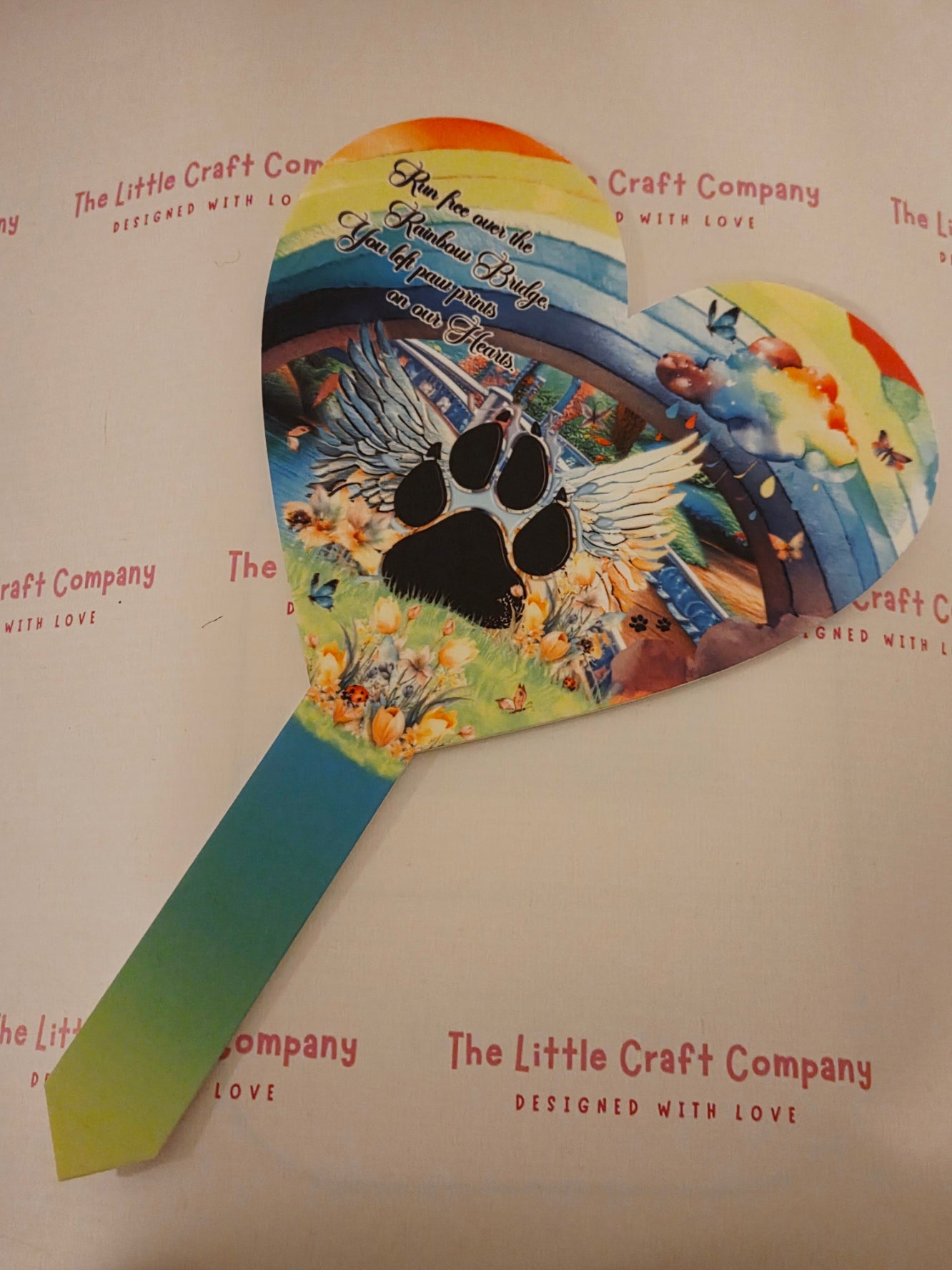 Pet Memorial Heart Grave Marker - SALE ITEM