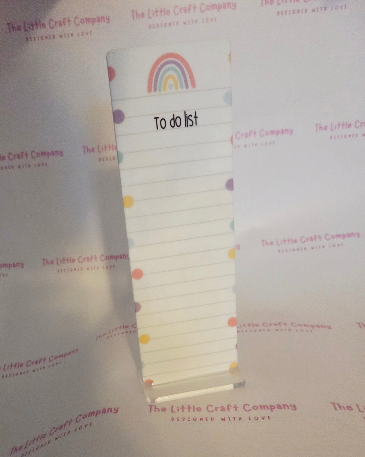 Rainbow To-Do List Wipeable Stand - SALE ITEM