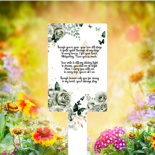 Mum – Floral Memorial Marker