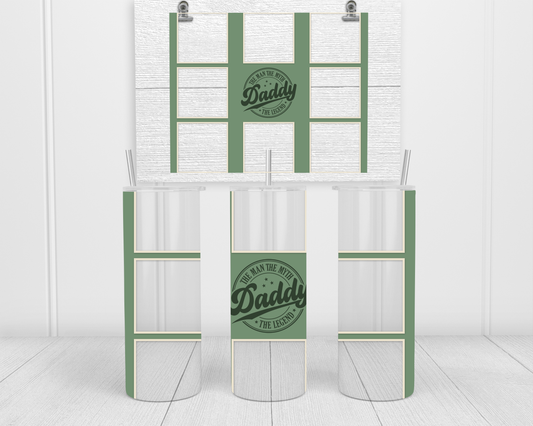Daddy The Legend Photo Tumbler