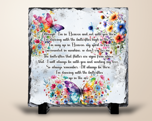 Dancing With The Butterflies – Memorial Slate