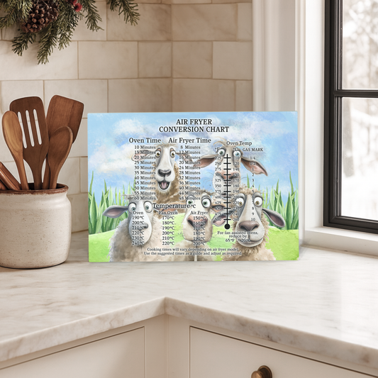 Sheep Air Fryer Conversion Glass Chopping Board – A4
