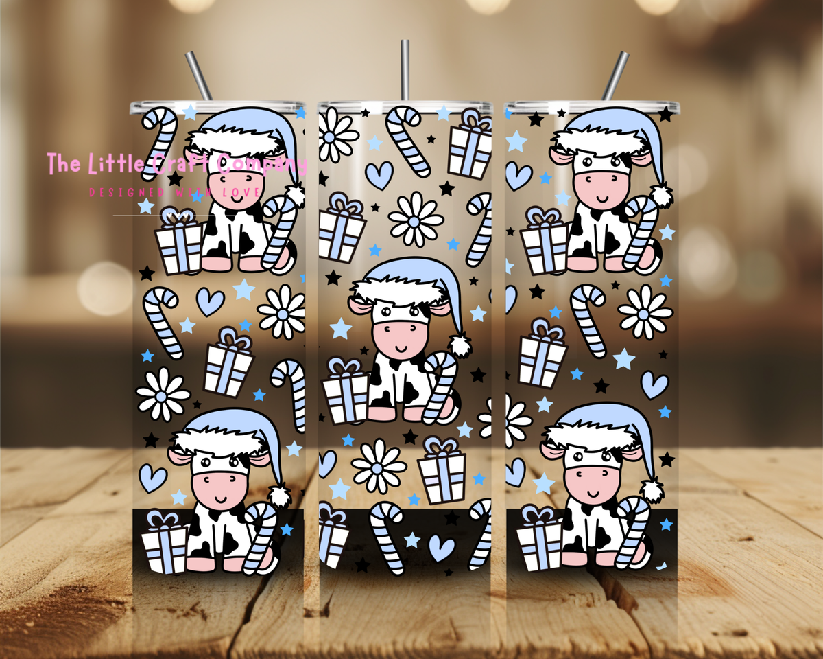 Christmas Cow Tumbler