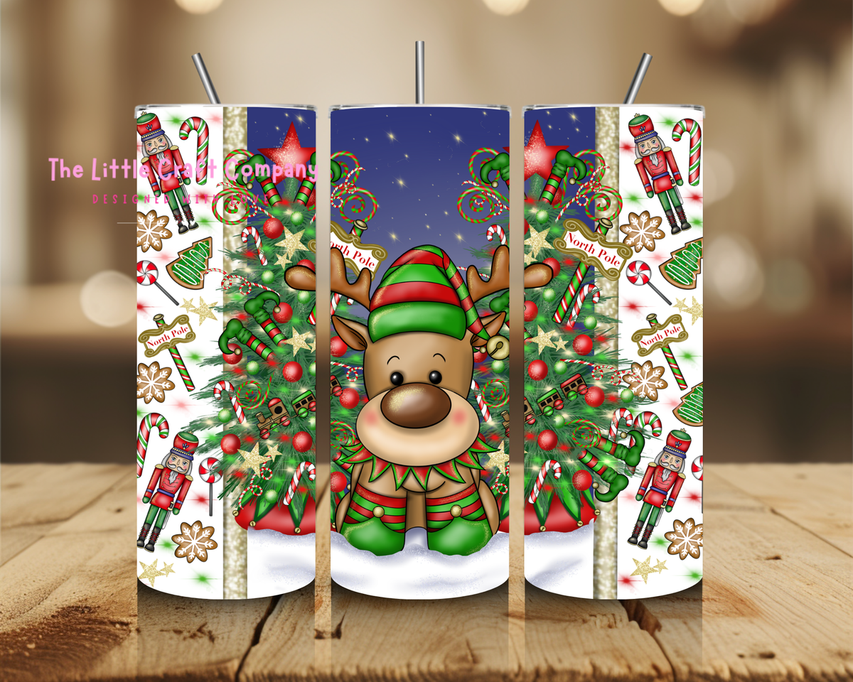 Christmas Reindeer Tumbler