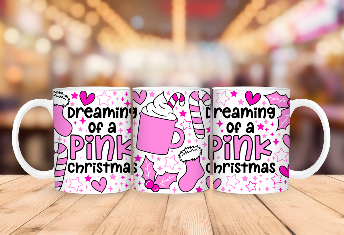 Dreaming of a Pink Christmas Mug