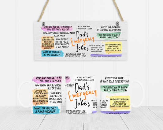 Dad's Emergency Jokes Mug