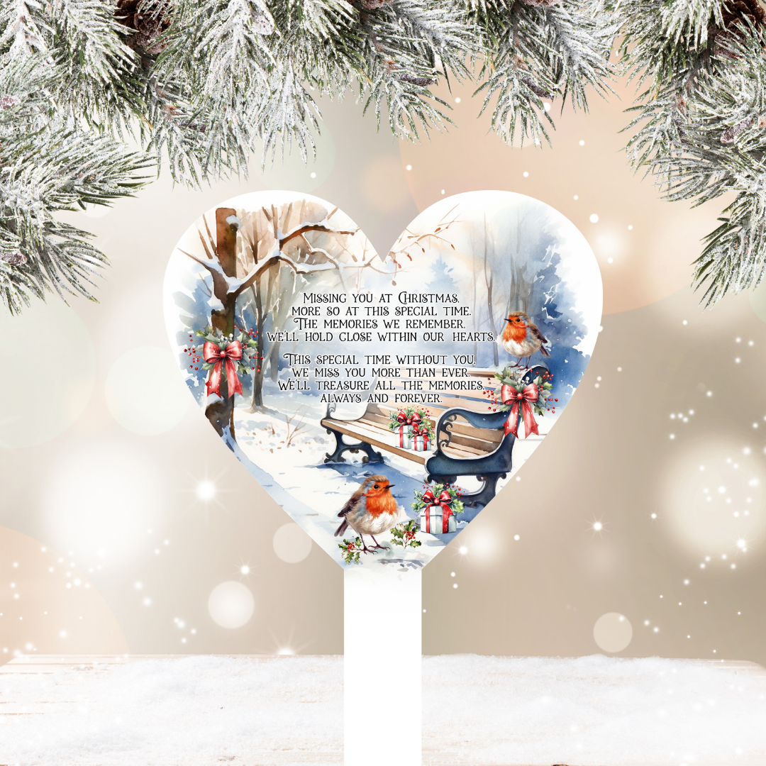 Missing You at Christmas Memorial Grave Marker