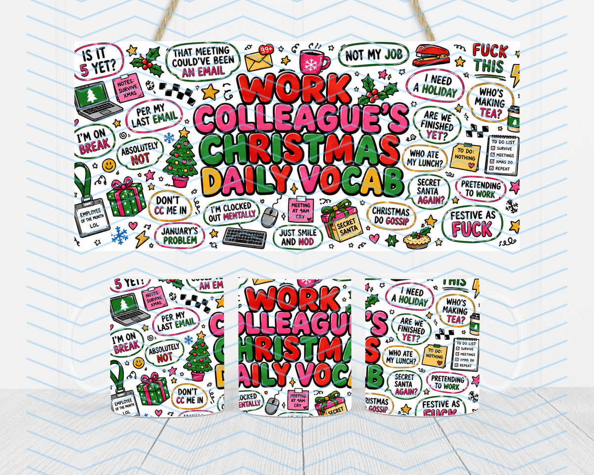 Christmas Daily Vocab Mugs