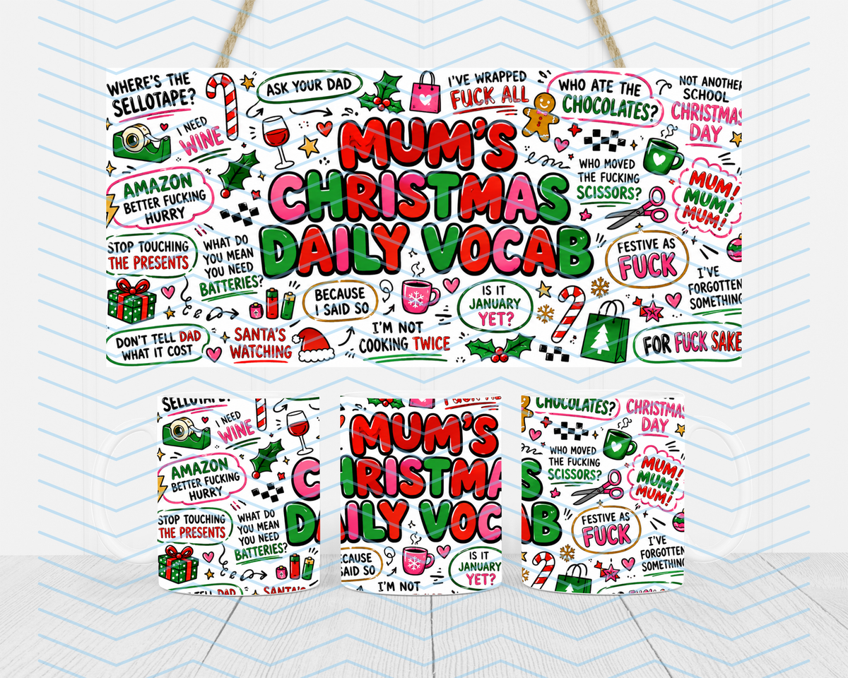 Christmas Daily Vocab Mugs