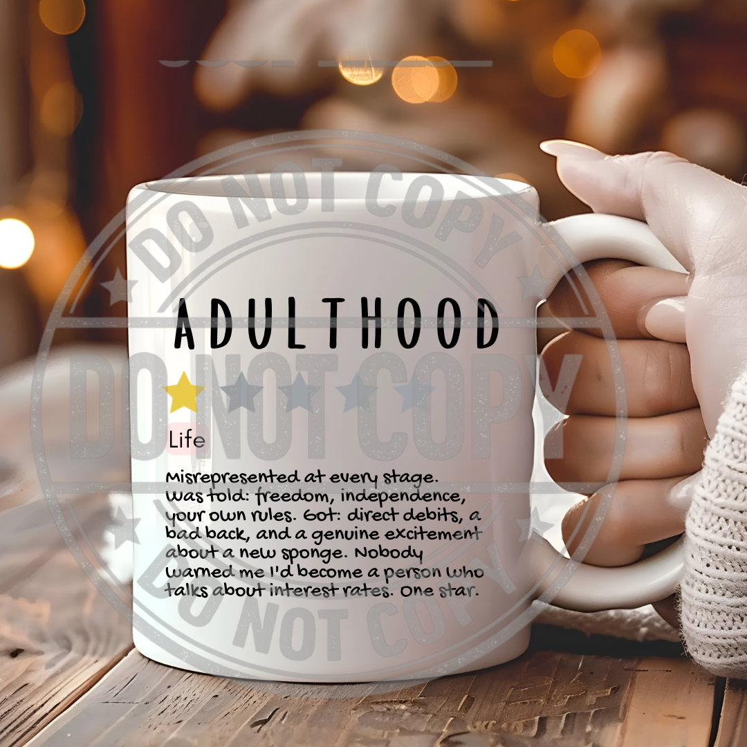 One Star Funny Adulthood Mug