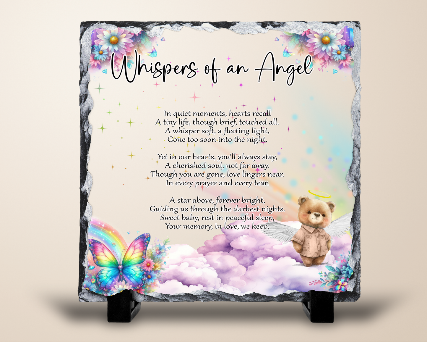 Whispers of an Angel – Memorial Baby Slate