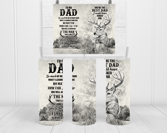 To My Dad Keepsake Tumbler