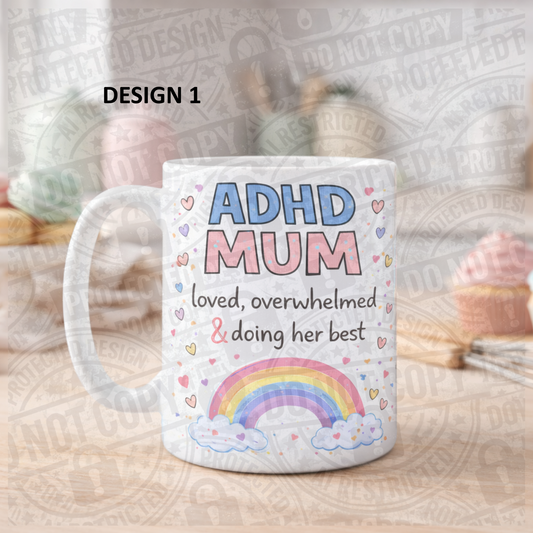ADHD Mum Mug – Funny & Relatable Gift for Mums