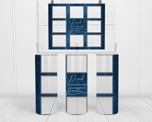Dad Photo Collage Tumbler