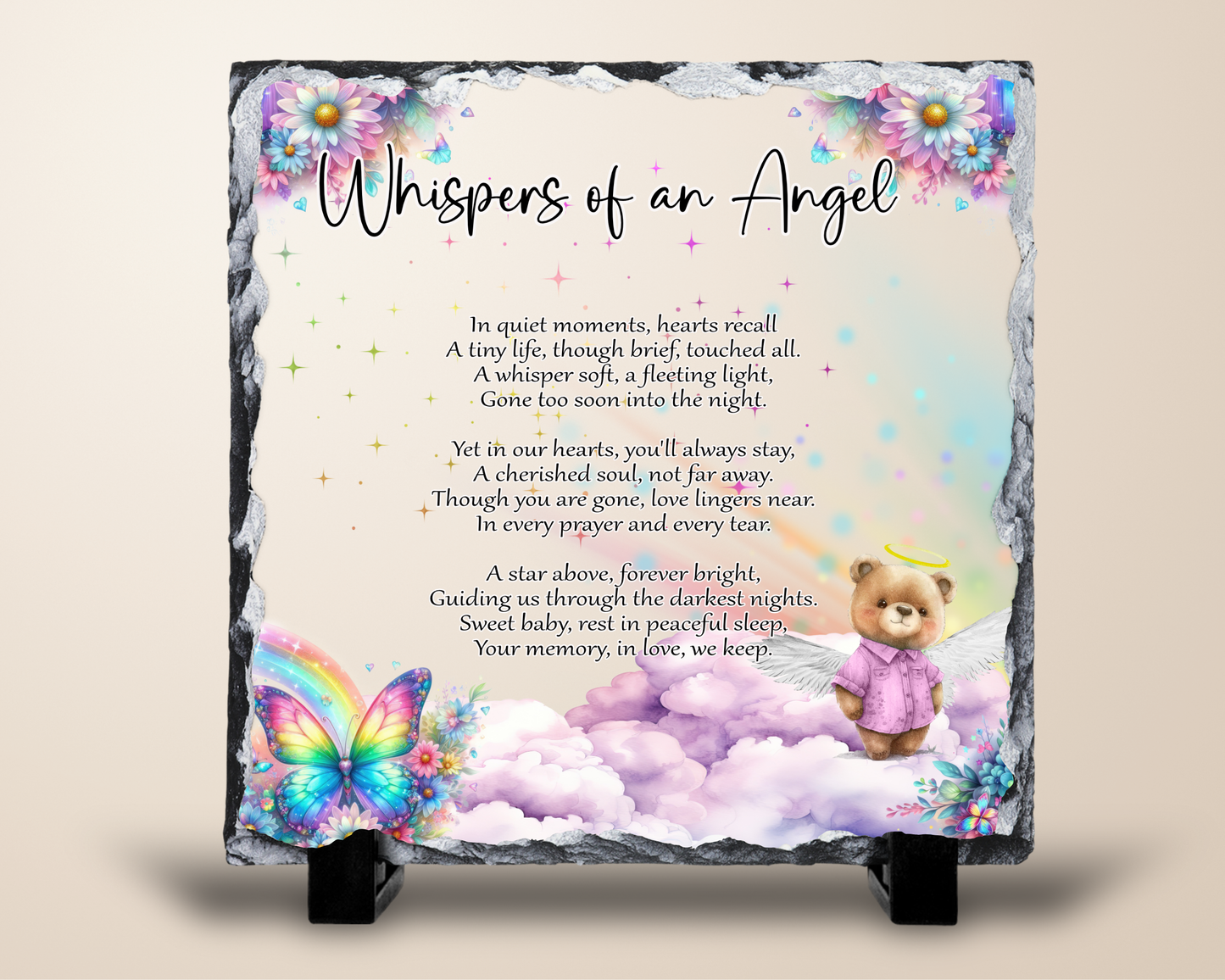 Whispers of an Angel – Memorial Baby Slate