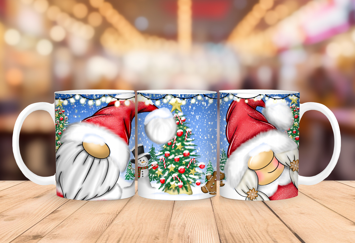 Christmas Gonk Couple Mug