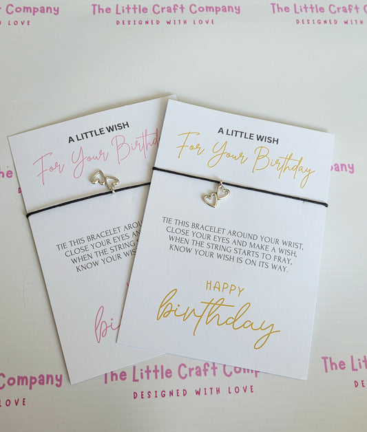 Happy Birthday Wish Bracelet – Small Meaningful Gift for Her