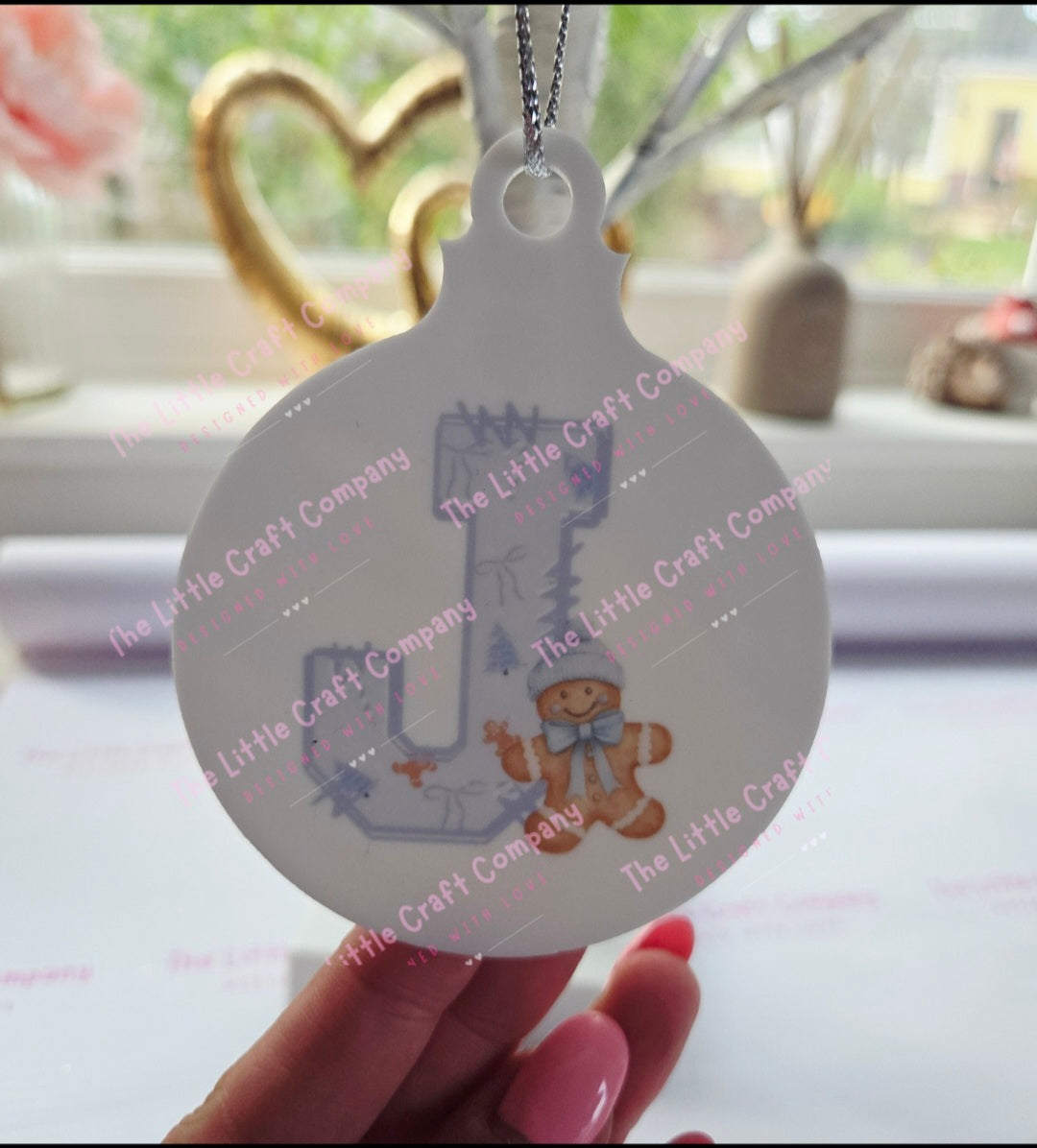 Personalised Initial Christmas Bauble