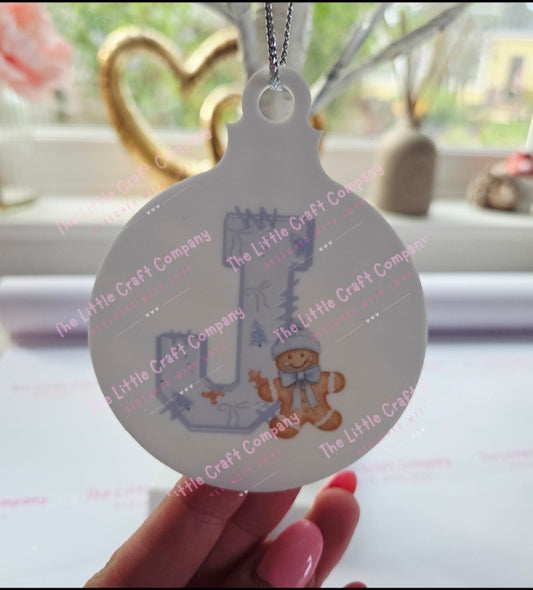 Personalised Initial Christmas Bauble