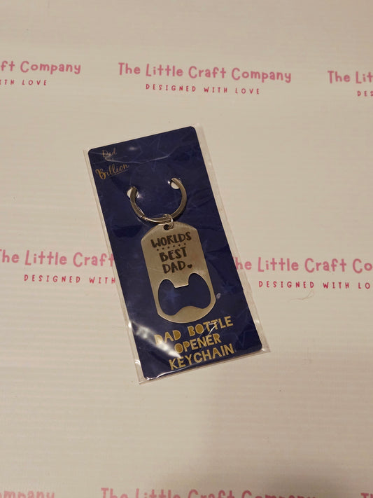 “World’s Best Dad” Bottle Opener Keyring