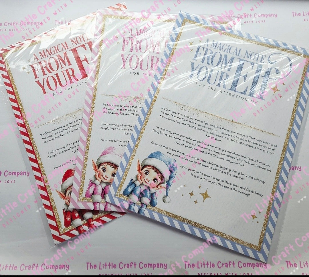 Personalised Arrival Letter from Your Elf