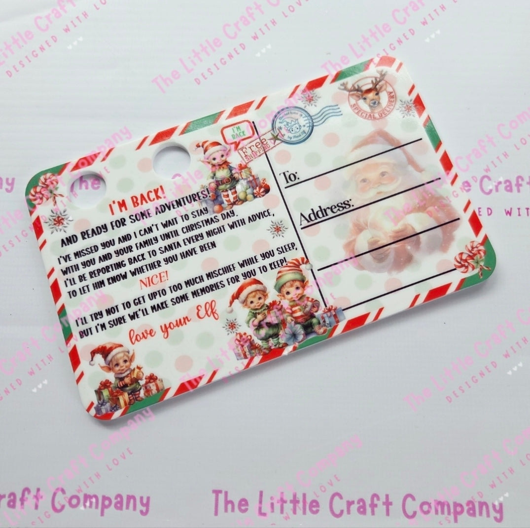 Elf Return Postcard