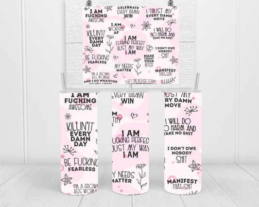 Sweary Affirmation Tumbler