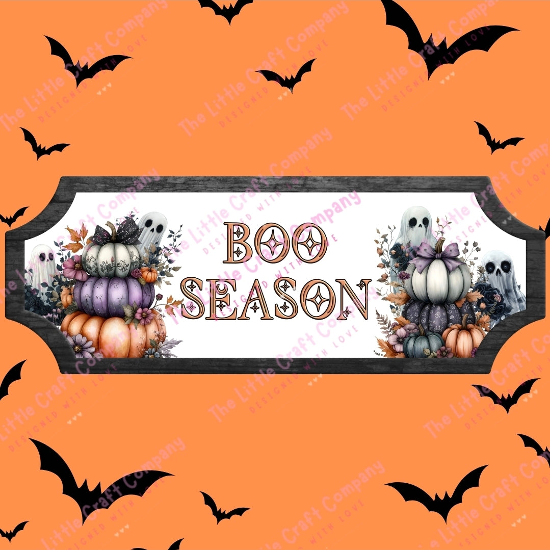 Boo Season Halloween Sign