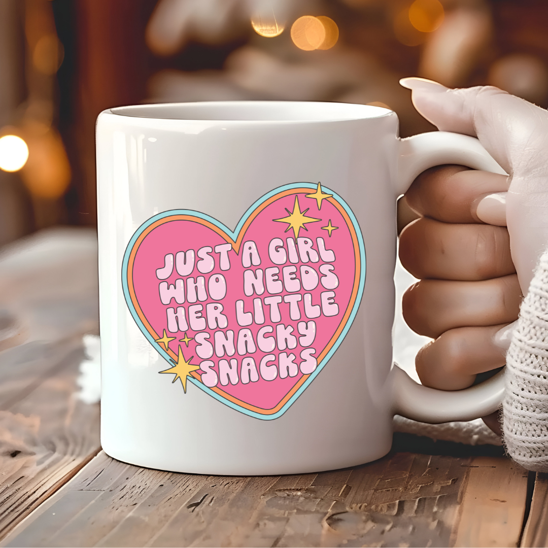 Just a Girl Who Needs Her Little Snacky Snacks Mug