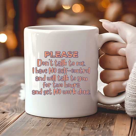 Please Don’t Talk to Me Mug