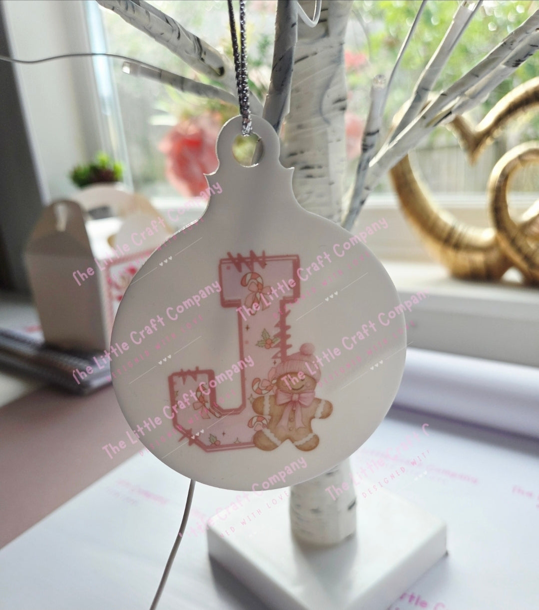 Personalised Initial Christmas Bauble