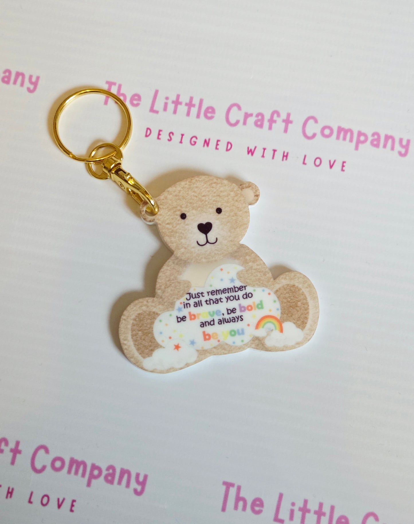 Positive Bear Keyring