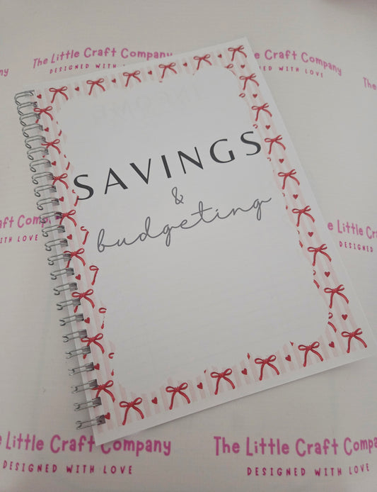 Savings & Budgeting Book - Bow Design