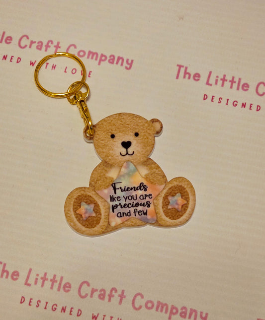 “Friends Like You” Teddy Bear Keyring