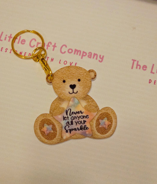 Sparkle Teddy Keyring Gift