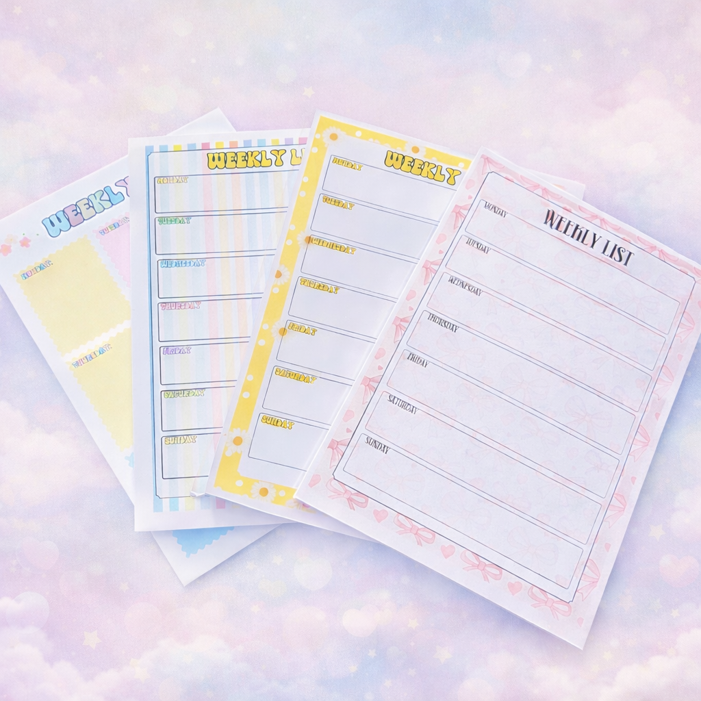 Weekly List Pad