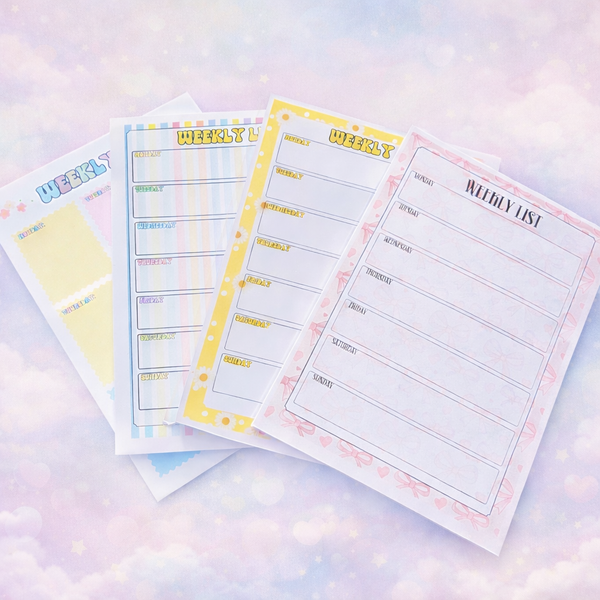 Weekly List Pad