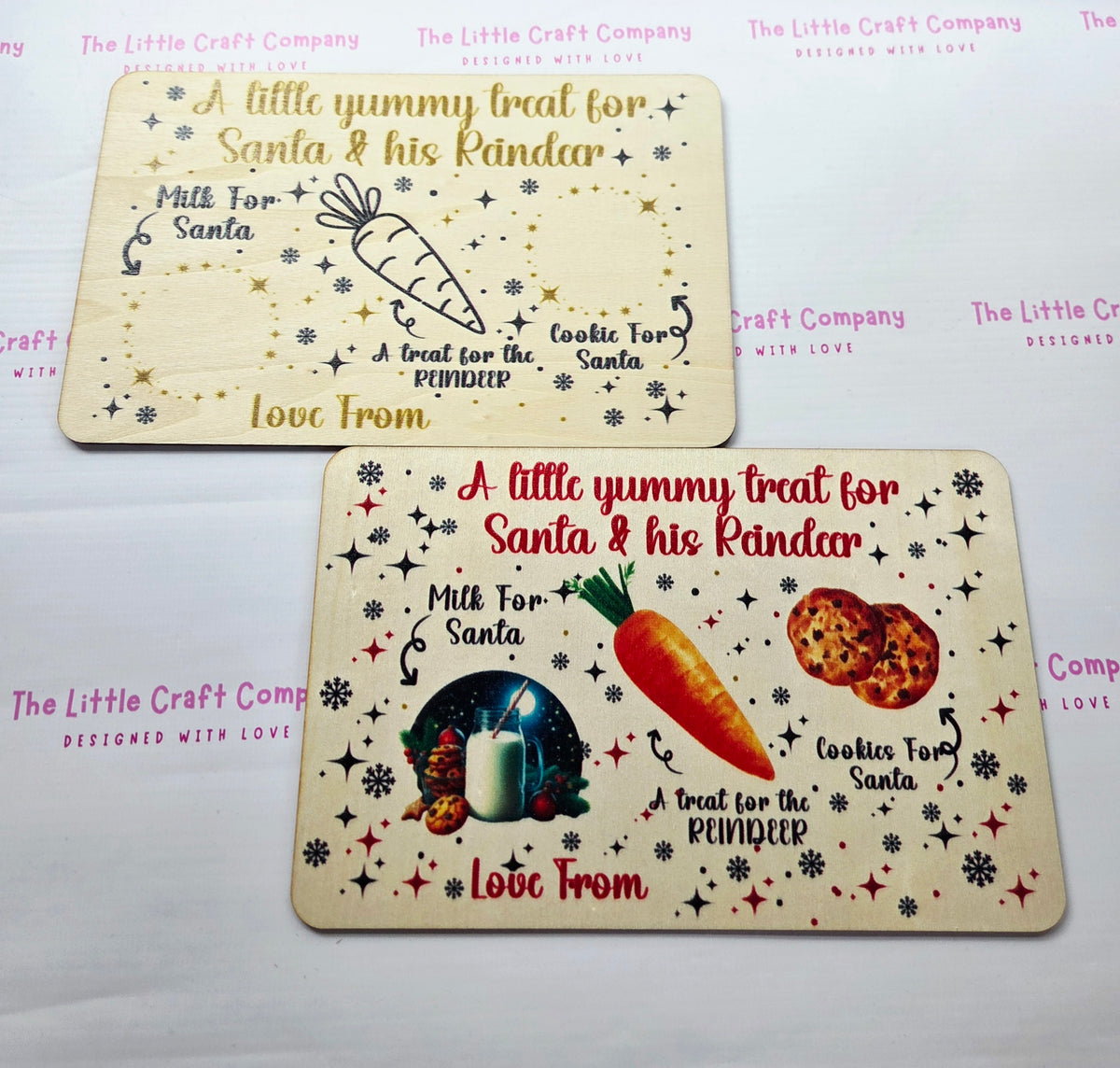 Personalised Wooden Santa Treat Board