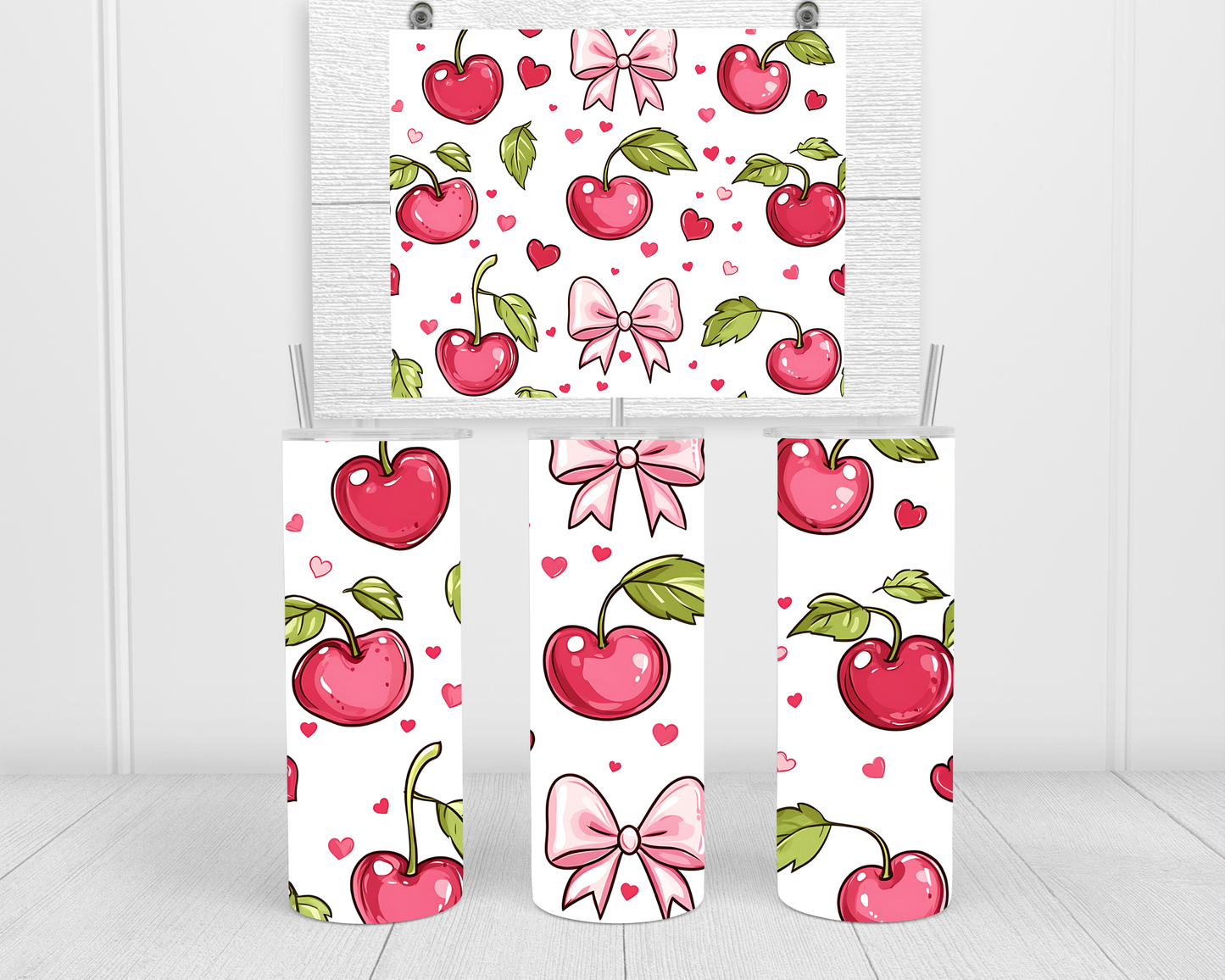 Cherry & Bow Tumbler
