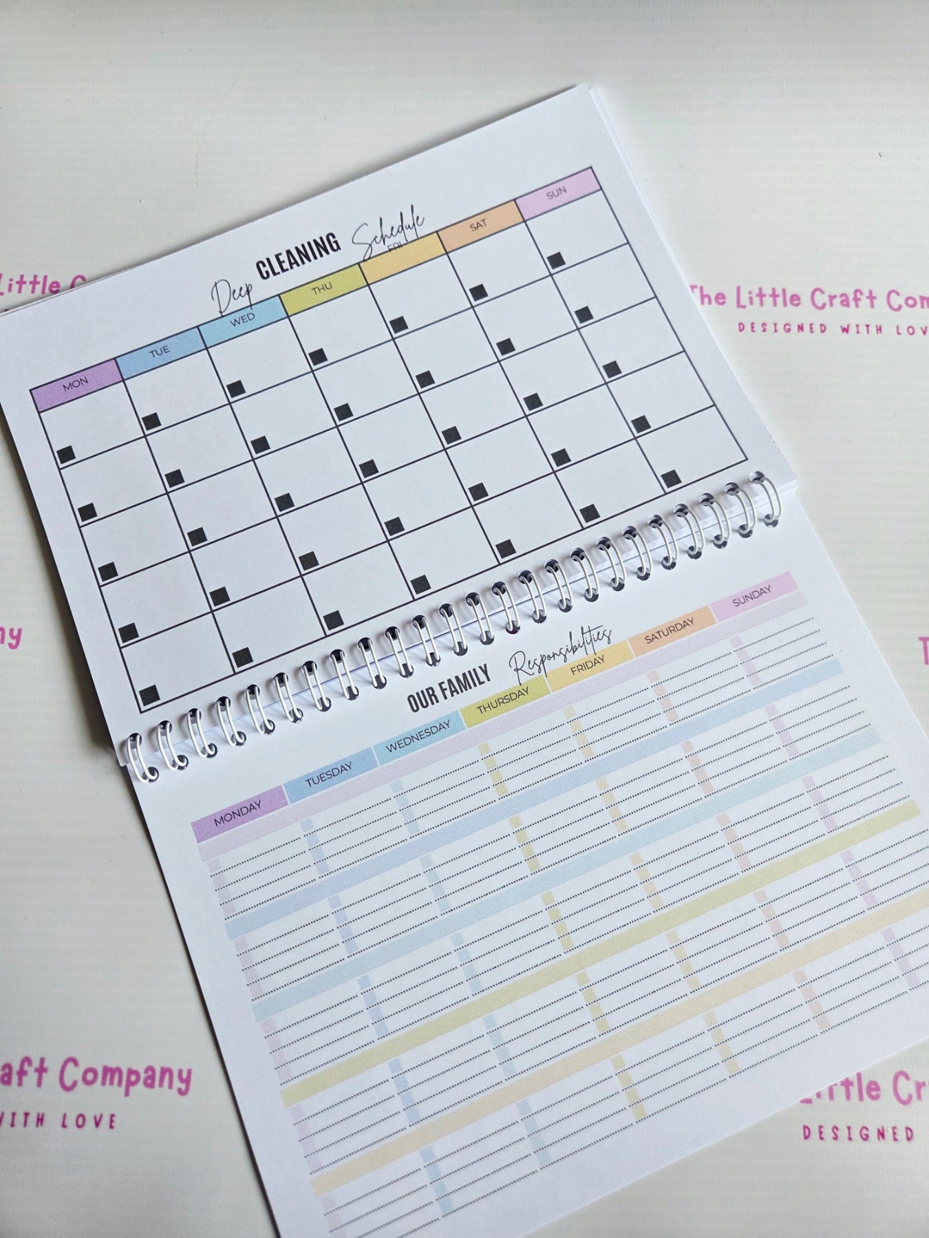 Cleaning Planner Notebook