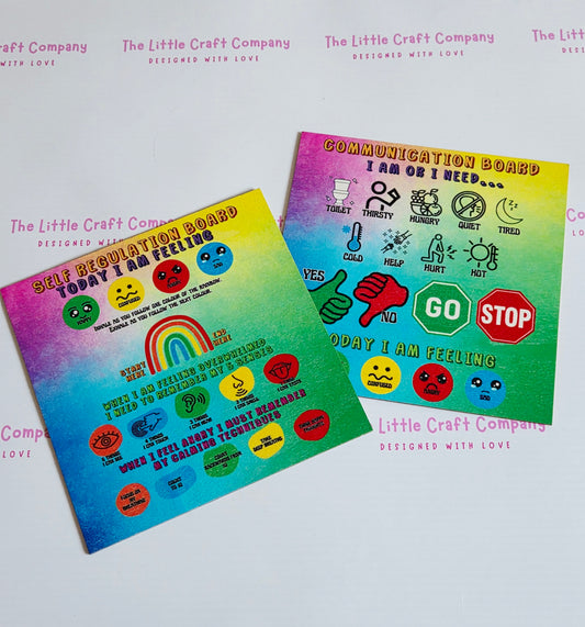 Self Regulation & Communication Boards – Acrylic Set - SALE ITEM