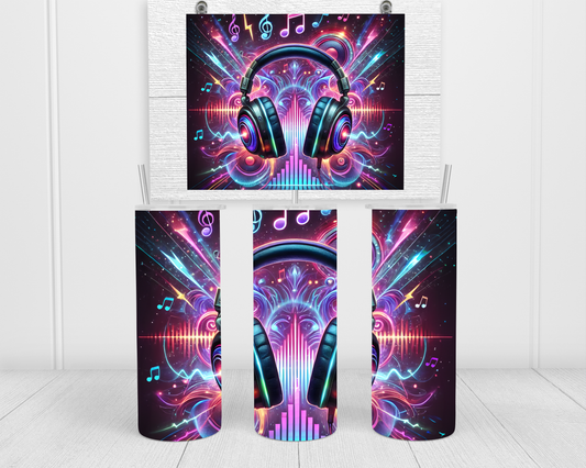 Vibrant Headphones Tumbler