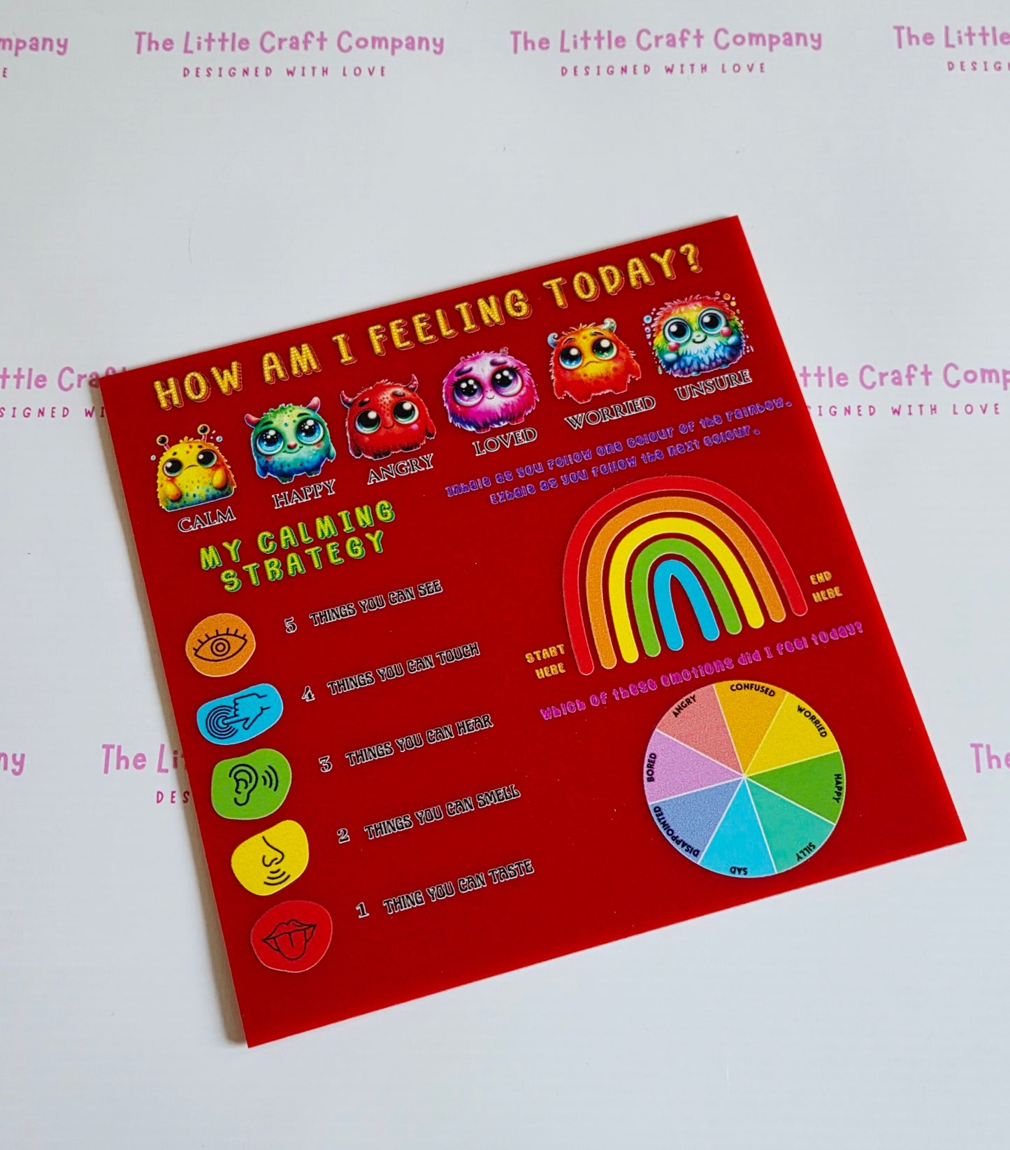 How Am I Feeling? – Acrylic Board - SALE ITEM