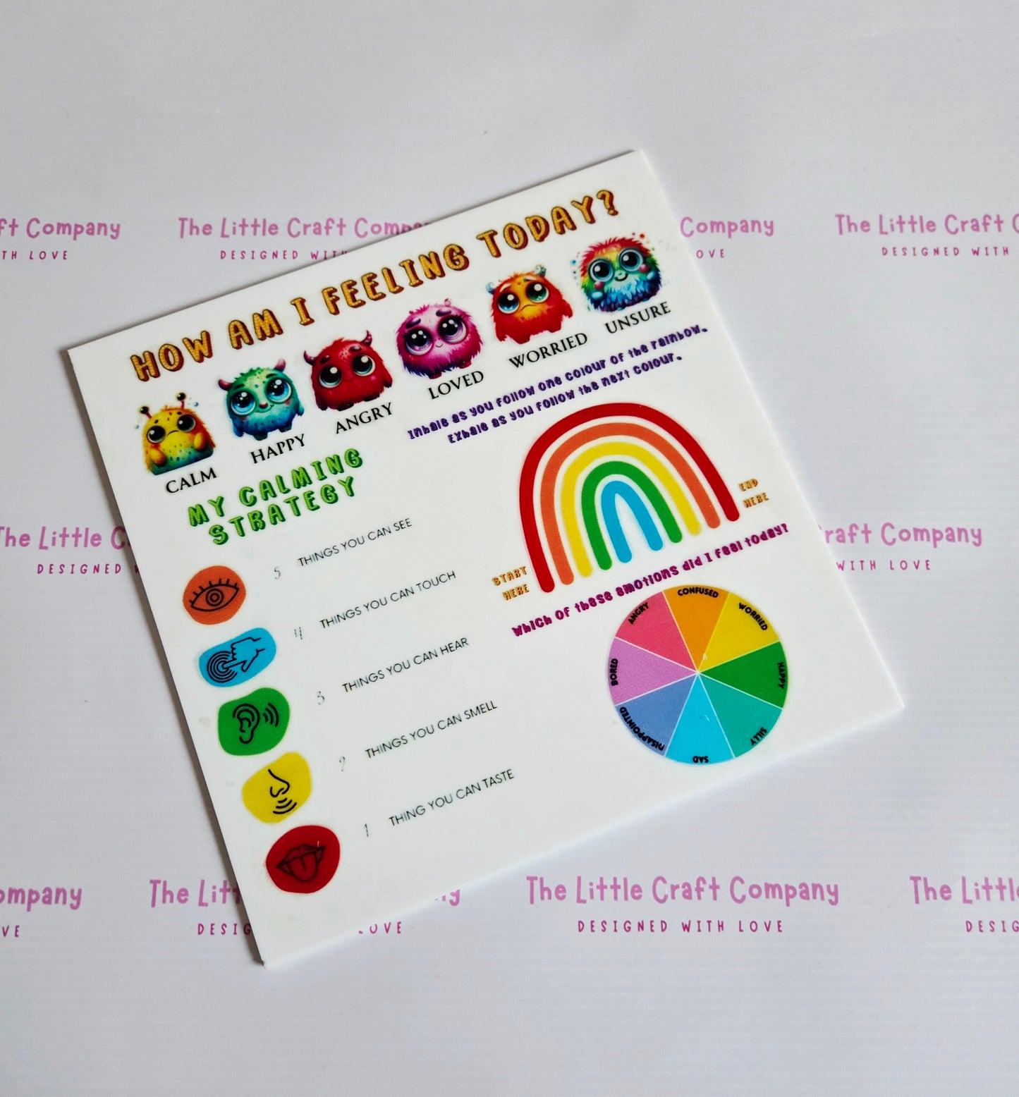 How Am I Feeling? – Acrylic Board - SALE ITEM